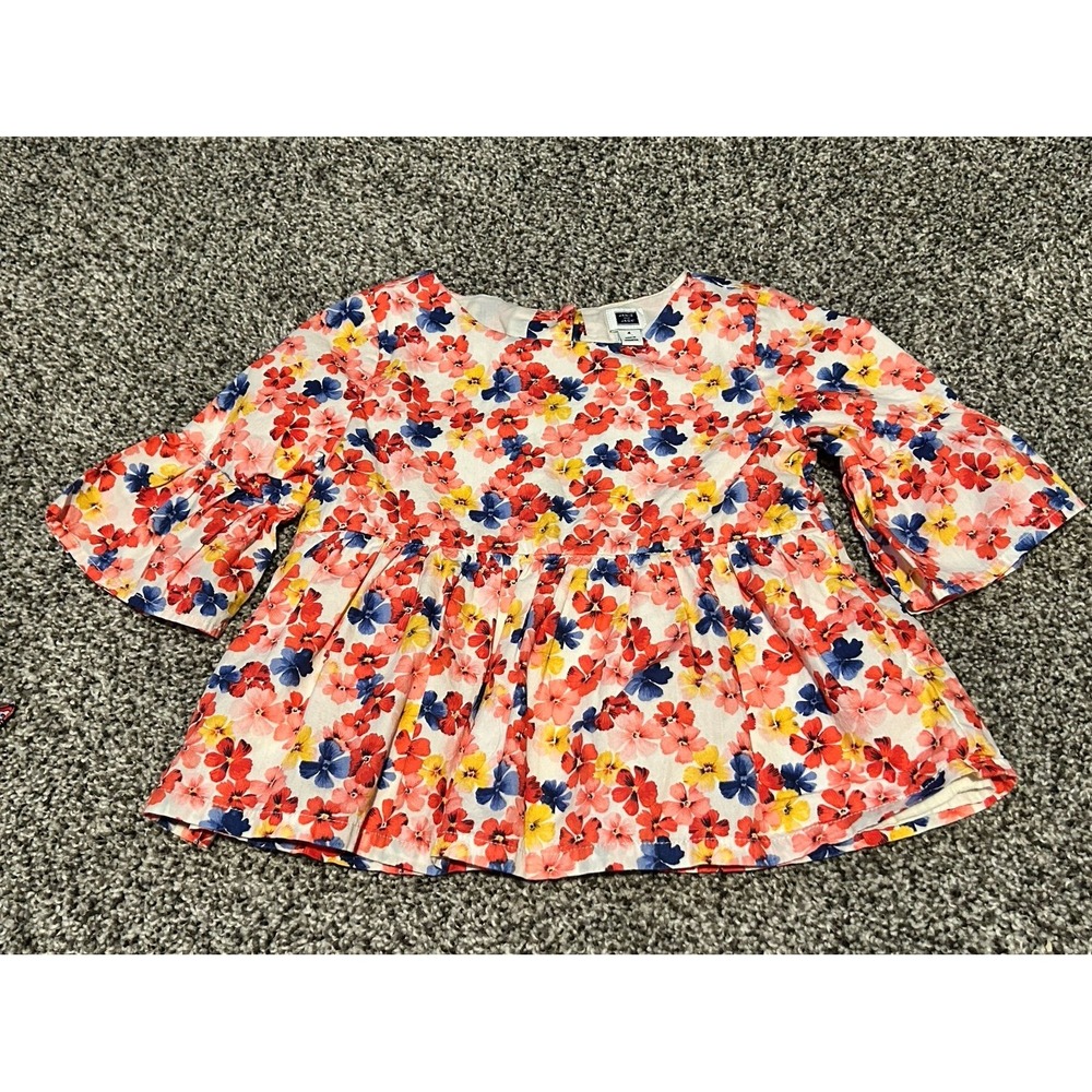 K17. Janie and Jack size 4 shirt top 4t floral peasant girls